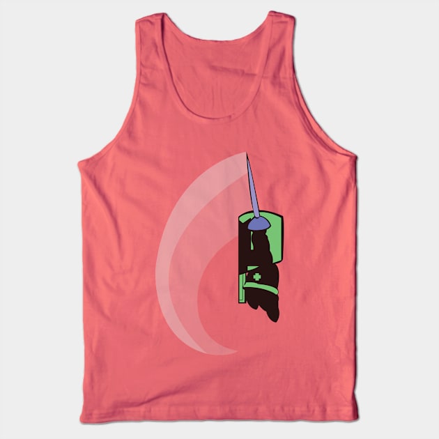 Green Knight - Sunset Shores Tank Top by Kevandre